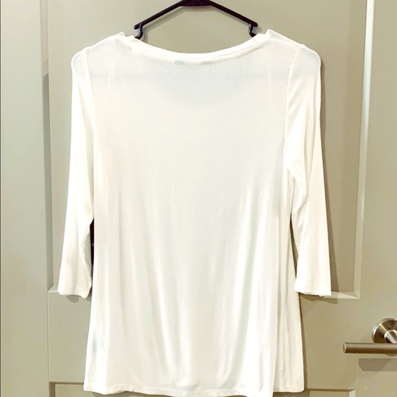 Simply Vera White Top NWT - Picture 4 of 4
